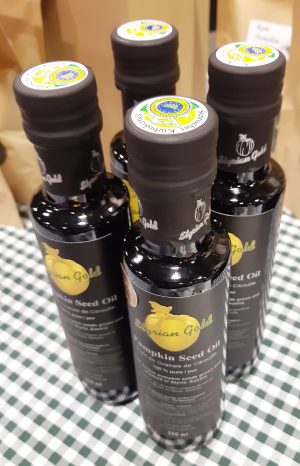 Pumpkin Seed Oil – P.G.I. – 250 ml (Pack of 4 glass bottles)