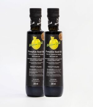 Pumpkin Seed Oil - P.G.I. - pack of two (2) x 250 ml Glass Bottles